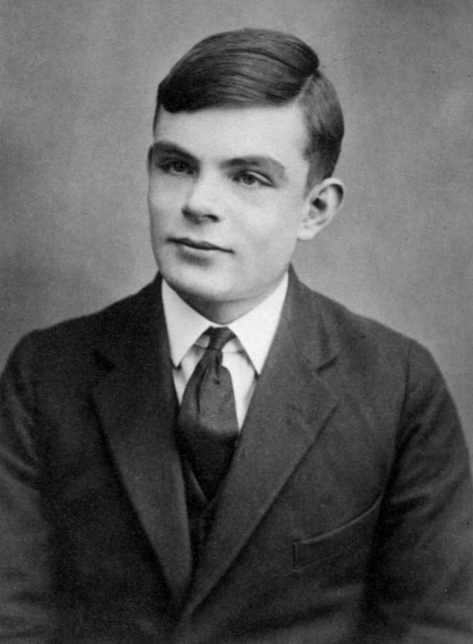 Retrato de Alan Turing a los 16 años